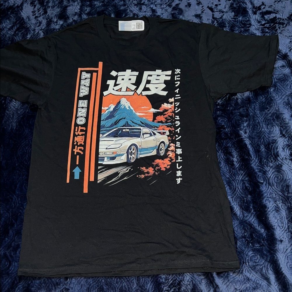 Retro Vintage Japanese JDM Ride Legendary Race Car Graphic T-Shirt (Men’s S)
